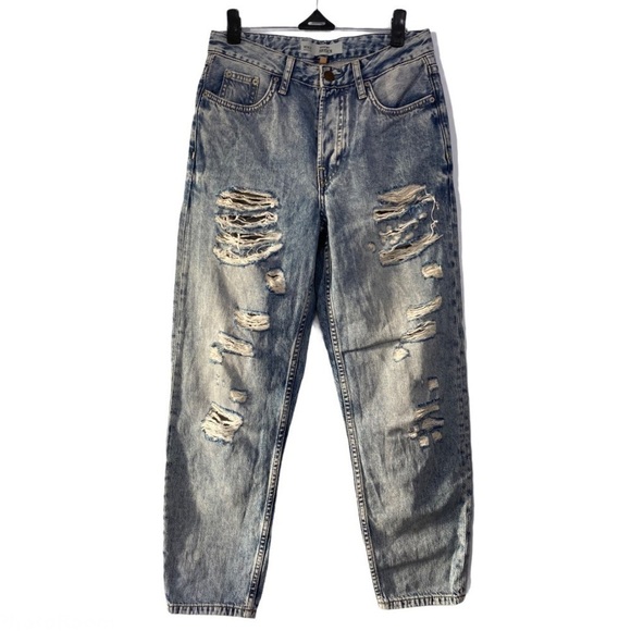 TOPSHOP Motto Hayden Ripped Jeans size 24 - Picture 2 of 7